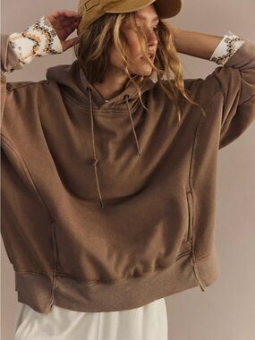 FREE PEOPLE SPRINT TO THE FINISH HOODIE size small